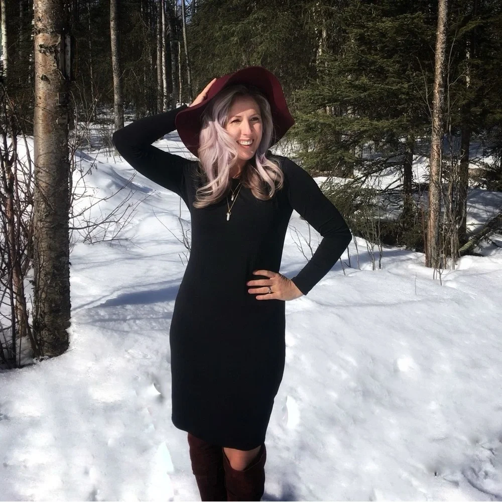 - NWT LuLaRoe Solid Black Debbie Straight Pencil Long Sleeve Dress Size Sm… - Picture 2 of 8